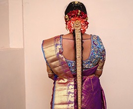 Bridal makeup session by professional makeup artist