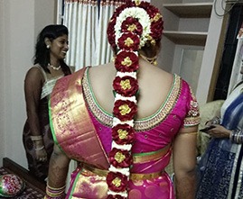 Bridal makeup session by professional makeup artist